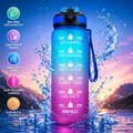 Urban Crave 1000ml Motivational Water Bottle | Leak Proof | Time Marker