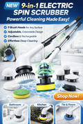9 in 1 Electric Spin Scrubber
